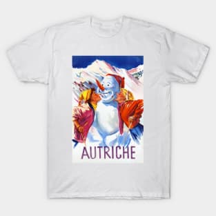 Vintage Travel Poster Autriche Austria T-Shirt